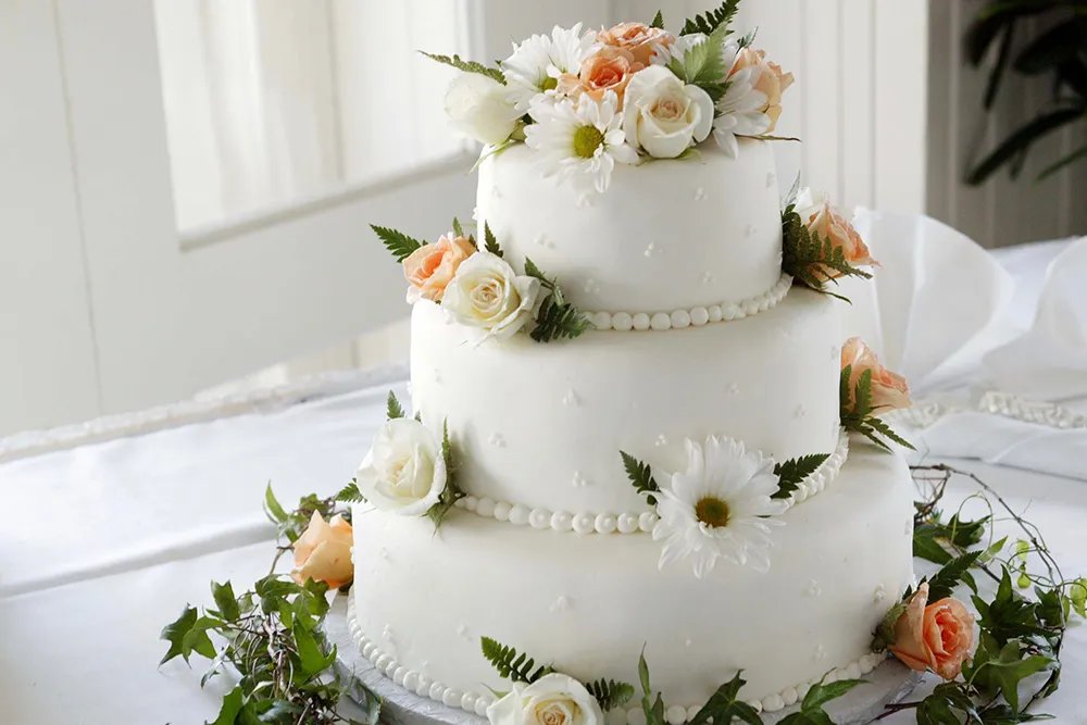 3-tier wedding cake 3-tier wedding cake